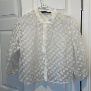 Zara Organza Top